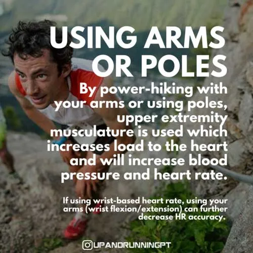 using arms or poles
